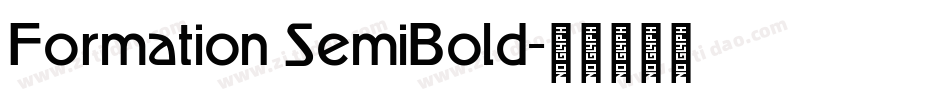 Formation SemiBold字体转换